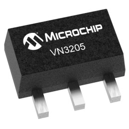 5 pcs - N-Channel MOSFET, 50 V SOT-89 Microchip VN3205N8-G