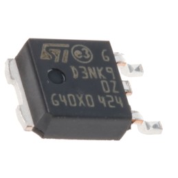 5 pcs - N-Channel MOSFET, 3 A, 900 V, 3-Pin DPAK STMicroelectronics STD3NK90ZT4