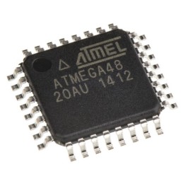 5 pcs - Microchip ATMEGA48-20AU, 8bit AVR Microcontroller, ATmega, 20MHz, 4 kB Flash, 32-Pin TQFP