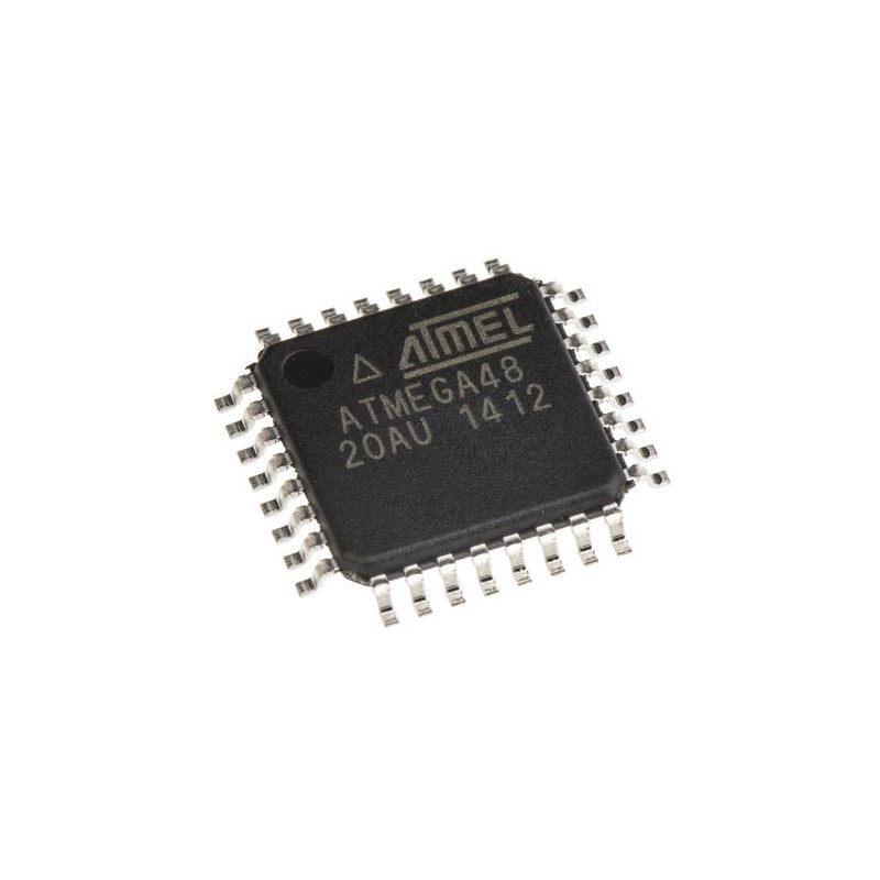 5 pcs - Microchip ATMEGA48-20AU, 8bit AVR Microcontroller, ATmega, 20MHz, 4 kB Flash, 32-Pin TQFP