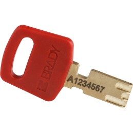 1 pcs - Brady Key Weatherproof Nylon Padlock, 4.7mm Shackle, 33mm Body