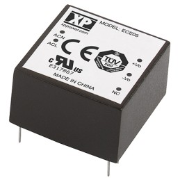 1 pcs - XP Power Switching Power Supply, ECE05US24, 24V dc, 210mA, 5W, 1 Output, 120 - 370 V dc, 85 - 264 V ac