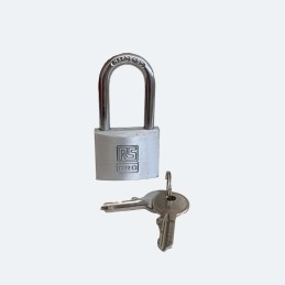 1 pcs - RS PRO Key Aluminium, Stainless Steel Padlock, Keyed Alike, 6mm Shackle, 40mm Body