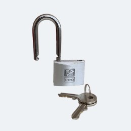 1 pcs - RS PRO Key Aluminium, Stainless Steel Padlock, Keyed Alike, 6mm Shackle, 40mm Body