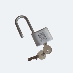 1 pcs - RS PRO Key Aluminium, Stainless Steel Padlock, Keyed Alike, 6mm Shackle, 40mm Body