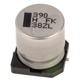 25 pcs - Panasonic 390μF Aluminium Electrolytic Capacitor 50V dc, Surface Mount - EEVFK1H391Q