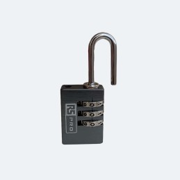 1 pcs - RS PRO Combination Aluminium Combination Padlock, 3mm Shackle, 23mm Body