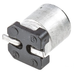 50 pcs - Panasonic 1μF Aluminium Electrolytic Capacitor 50V dc, Surface Mount - EEE1HA010SR