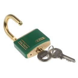 1 pcs - ABUS Key Weatherproof Brass Safety Padlock, 6mm Shackle, 40mm Body