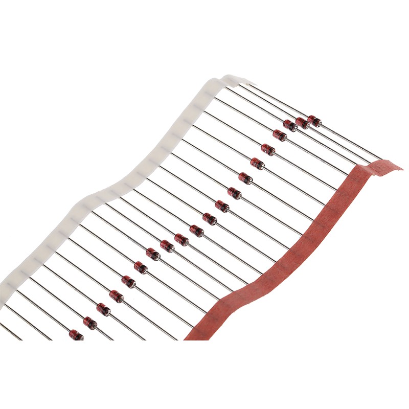 100 pcs - Vishay, 6.2V Zener Diode 6% 1.3 W Through Hole 2-Pin DO-41