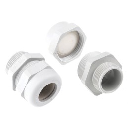 1 Box of 5 - SIB WADI-TEC Series Grey PA 6 Cable Gland, M25 Thread, 11.5mm Min, 18mm Max, IP68