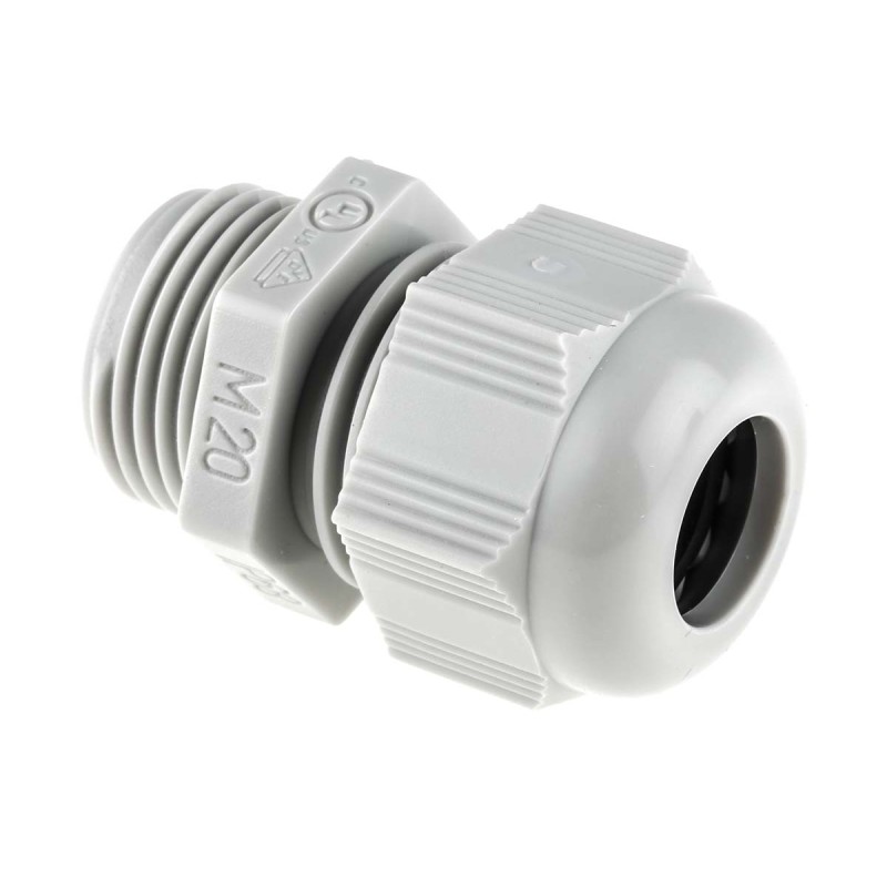 1 Box of 5 - SIB SIB-TEC Series Grey PA 6 Cable Gland, M20 Thread, 5mm Min, 12mm Max, IP68