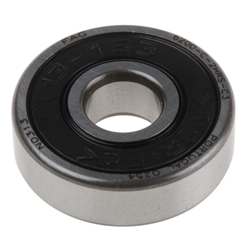 1 pcs - FAG 6200-C-2HRS-C3 Single Row Deep Groove Ball Bearing- Both Sides Sealed 10mm I.D, 30mm O.D