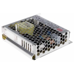 1 pcs - MEAN WELL Switching Power Supply, LRS-75-15, 15V dc, 5A, 75W, 1 Output, 120 - 373 V dc, 85 - 264 V ac