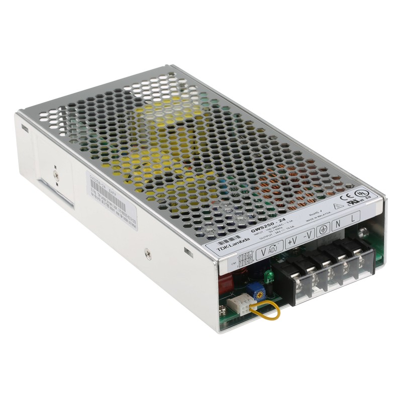 1 pcs - TDK-Lambda Switching Power Supply, GWS250-24, 24V dc, 10.5A, 252W, 1 Output, 120 - 373 V dc, 85 - 265 V
