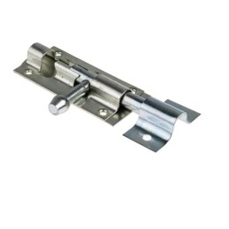 10 pcs - RS PRO Steel Padlockable Zinc Door Bolt, 85mm