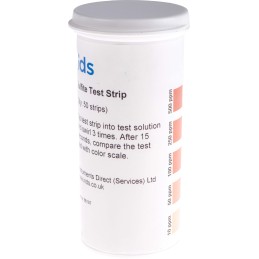 1 Lot of 50 - Single Parameter(s) Sulphite Test Strips, max. measurement 500ppm - 50 strips