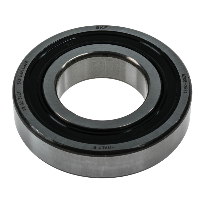 1 pcs - SKF 6208-2RS1 Single Row Deep Groove Ball Bearing- Both Sides Sealed 40mm I.D, 80mm O.D