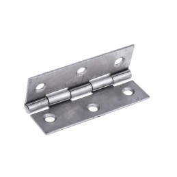 10 pcs - RS PRO Steel Butt Hinge with a Fixed Pin, Screw Fixing, 75mm x 49mm x 1.4mm