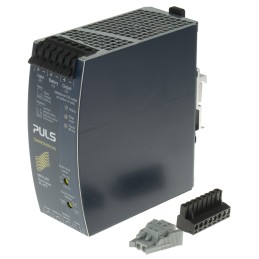 1 pcs - PULS 22.5 - 30V dc Input DIN Rail Uninterruptible Power Supply (360W), DIMENSION