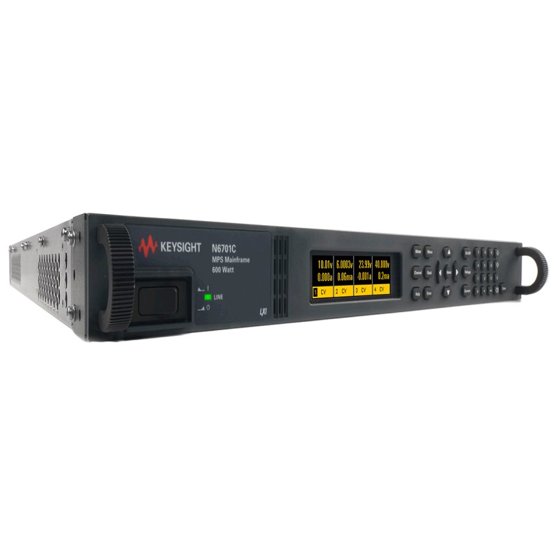 1 pcs - Keysight Technologies N6700 Series Digital Bench Power Supply, 60V, 10A, 4-Output, 1.2kW