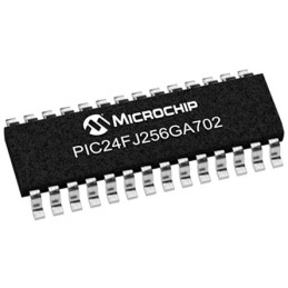5 pcs - Microchip PIC24FJ256GA702-I/SO, 16bit PIC Microcontroller, PIC24FJ, 32MHz, 256 kB Flash, 28-Pin SOIC