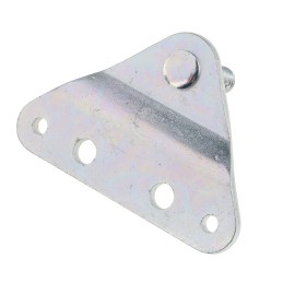 2 pcs - RS PRO Steel Flat Mounting Bracket, 70mm x 48mm