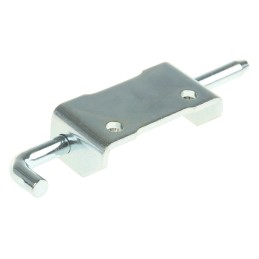 2 pcs - Pinet Steel Latch Hinge, Bolt-on Fixing, 82mm x 21mm x 2.8mm