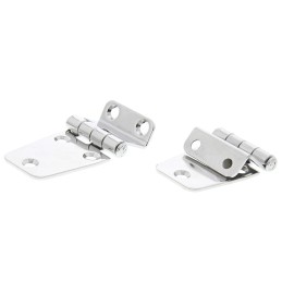 2 pcs - ROCA Stainless Steel Hatch Hinge, Screw Fixing, 37mm x 67.5mm x 2mm