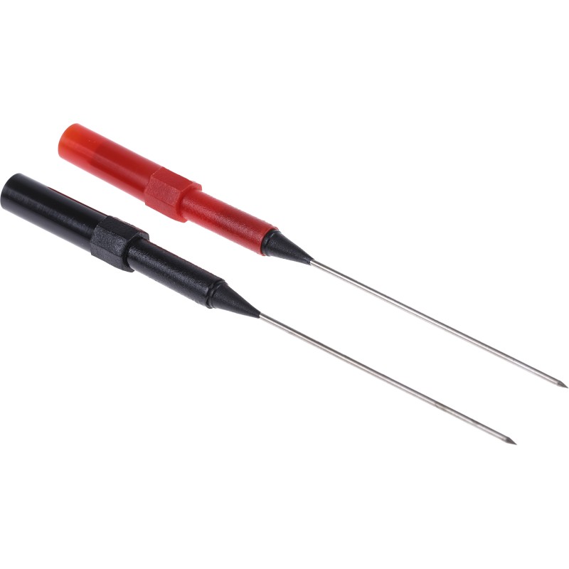 1 Pair - RS PRO Needle Test Probe, 1mm Tip, &lt,30V rms, 4mm Socket, 10A