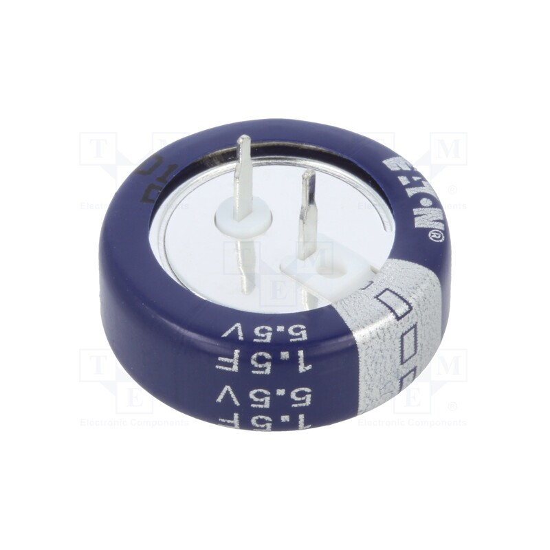 1 pcs x EATON ELECTRONICS - KR-5R5C155-R - Supercapacitor, THT, 1.5F, 5.5VDC, -20÷80%, Ø21.5x7.1mm, 30Ω