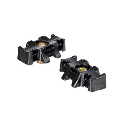 1 Box of 500 - HellermannTyton Self Adhesive Black Cable Tie Mount 46 mm x 70mm, 46mm Max. Cable Tie Width