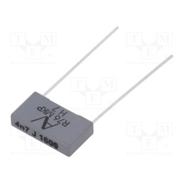 5 pcs x KEMET - R76TI14704040J - Capacitor: polypropylene, 4.7nF, 18x4x10mm, THT, ±5%, 15mm, 1.6kVDC
