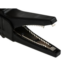 1 Pair - Staubli Crocodile Clip 4 mm Connection, 32A, Black, Red