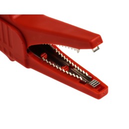 1 Pair - Staubli Crocodile Clip 4 mm Connection, 32A, Black, Red
