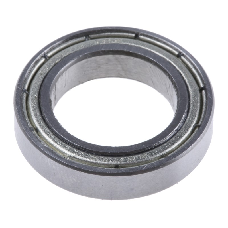 1 pcs - RS PRO 6802-2Z Single Row Deep Groove Ball Bearing- Both Sides Shielded 15mm I.D, 24mm O.D