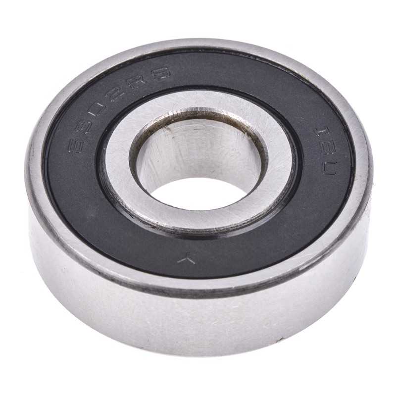 1 pcs - RS PRO 6302-2RS Single Row Deep Groove Ball Bearing- Both Sides Sealed 15mm I.D, 42mm O.D