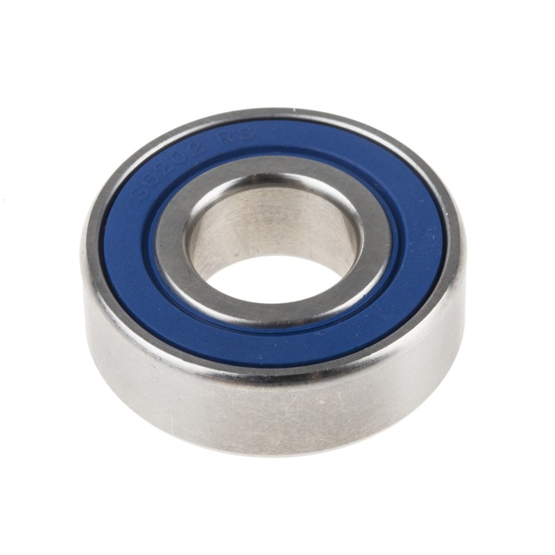 1 pcs - RS PRO SS6202-2RS Single Row Deep Groove Ball Bearing- Both Sides Sealed 15mm I.D, 35mm O.D