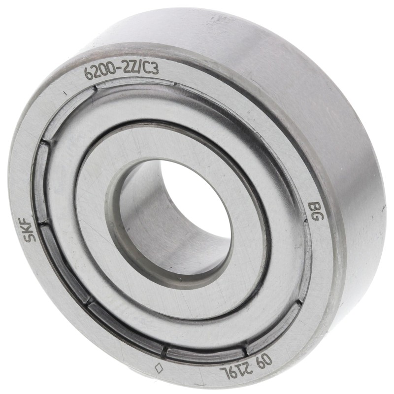 1 pcs - SKF 6200-2Z/C3 Single Row Deep Groove Ball Bearing- Both Sides Shielded 10mm I.D, 30mm O.D