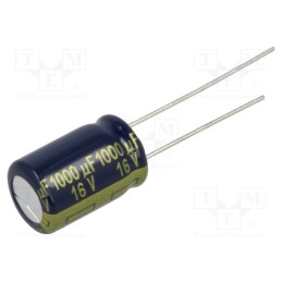 2 pcs x PANASONIC - EEUFK1C102 - Capacitor: electrolytic, low ESR, THT, 1000uF, 16VDC, Ø10x16mm