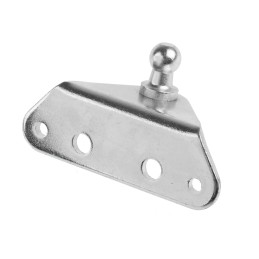 2 pcs - RS PRO Steel 90° Mounting Bracket, 70mm x 24.5mm