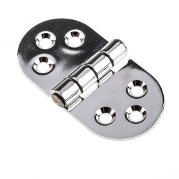 2 pcs - RS PRO Stainless Steel Back Flap Hinge, 78mm x 40mm x 2.5mm