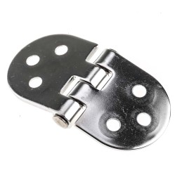 2 pcs - RS PRO Stainless Steel Back Flap Hinge, 78mm x 40mm x 2.5mm