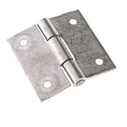 2 pcs - RS PRO Stainless Steel Butt Hinge, Screw Fixing, 50mm x 50mm x 2mm