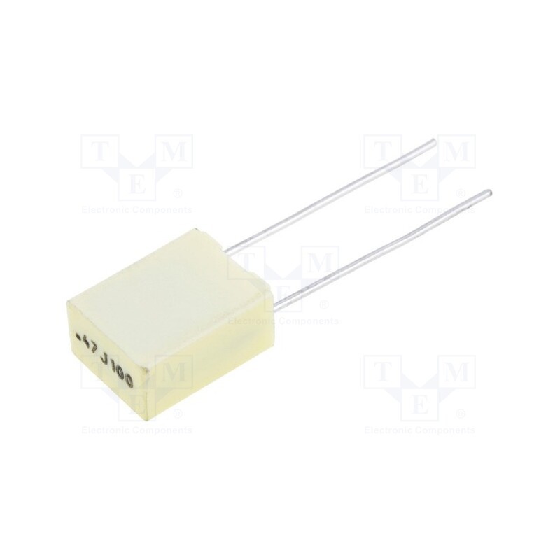 5 pcs x KEMET - R82EC3470DQ70J - Capacitor: polyester, 470nF, 63VAC, 100VDC, 5mm, ±5%, 7.2x4.5x9.5mm