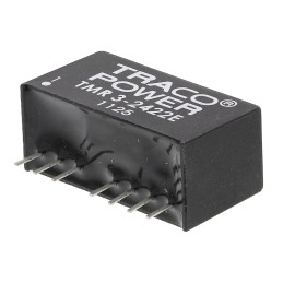 1 pcs - TRACOPOWER TMR 3E DC-DC Converter, ±12V dc/ ±125mA Output, 18 - 36 V dc Input, 3W, Through Hole, +85°C Max Temp