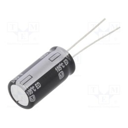 2 pcs x PANASONIC - EEUED2G100 - Capacitor: electrolytic, THT, 10uF, 400VDC, Ø10x20mm, Pitch: 5mm