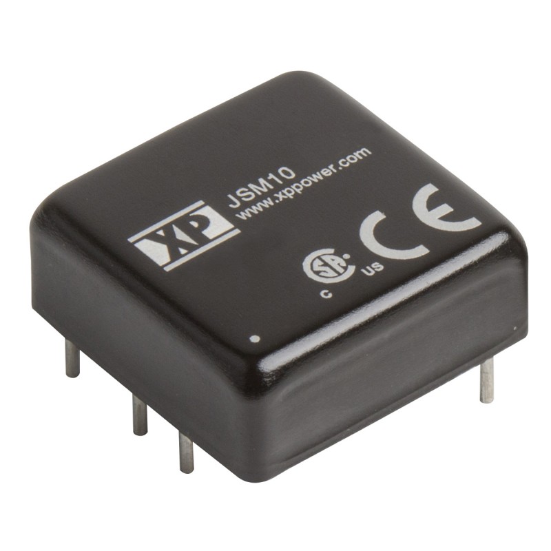 1 pcs - XP Power JSM10 DC-DC Converter, 12V dc/ 830mA Output, 9 - 18 V dc Input, 10W, Through Hole, +100°C Max Temp