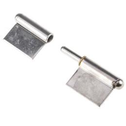 2 pcs - RS PRO Stainless Steel Flag Hinge with a Lift-off Pin, Weld-on Fixing, 61.5mm x 40mm x 1.5mm