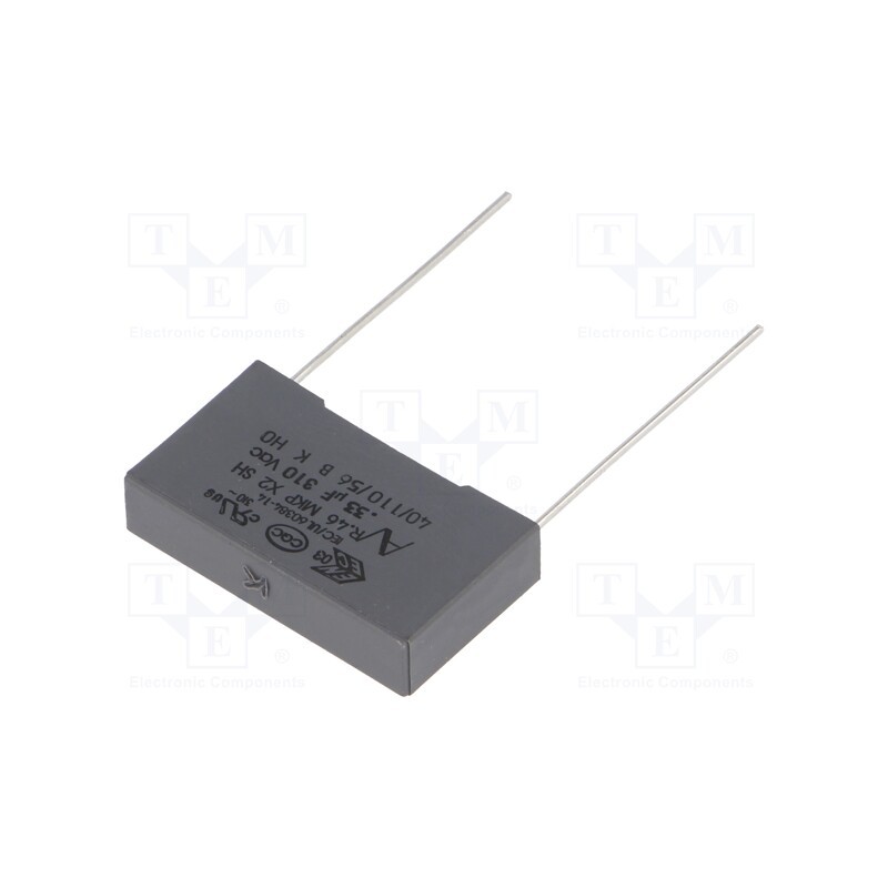 5 pcs x KEMET - R463N333050N0K - Capacitor: polypropylene, 330nF, 26.5x6x15mm, THT, ±10%, 22.5mm